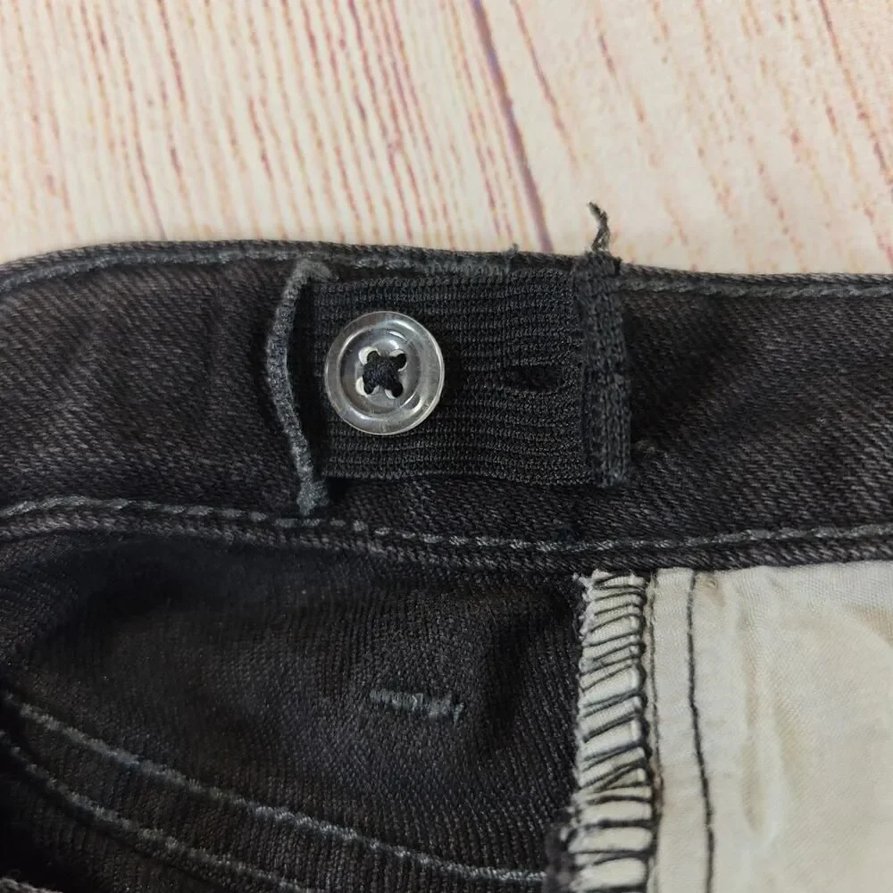 Girls Old Navy black straight leg jeans sz 16